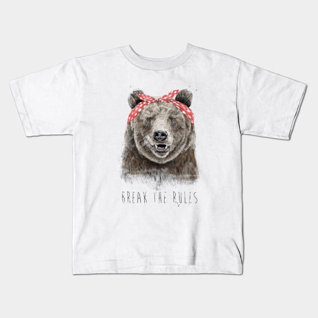 Break the rules (color version) Kids T-Shirt by soltib